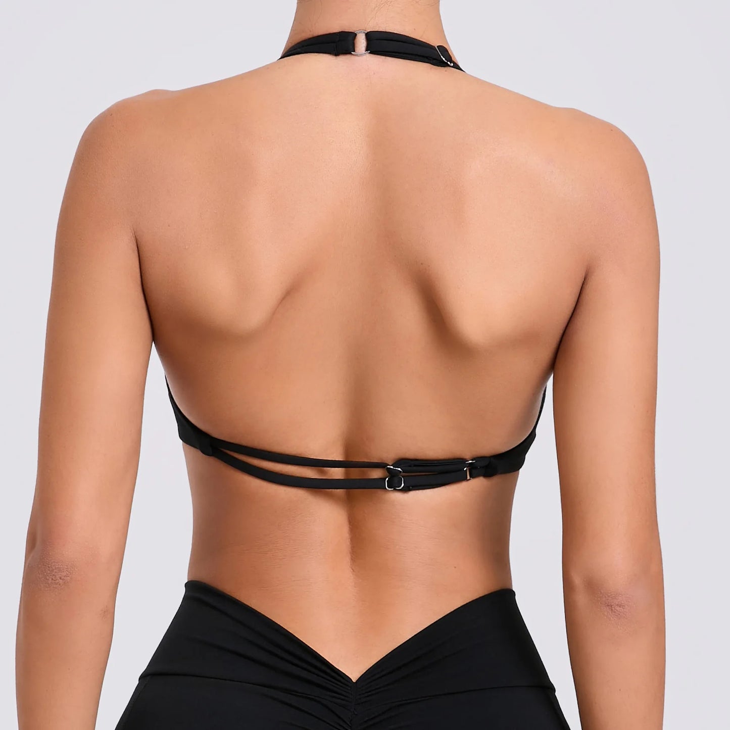 Women's Adjustable Yoga Bra Running Workout Underwear Fitness Push up Quick-Dry Sportswear Gym Top Scrunch Sports Bra