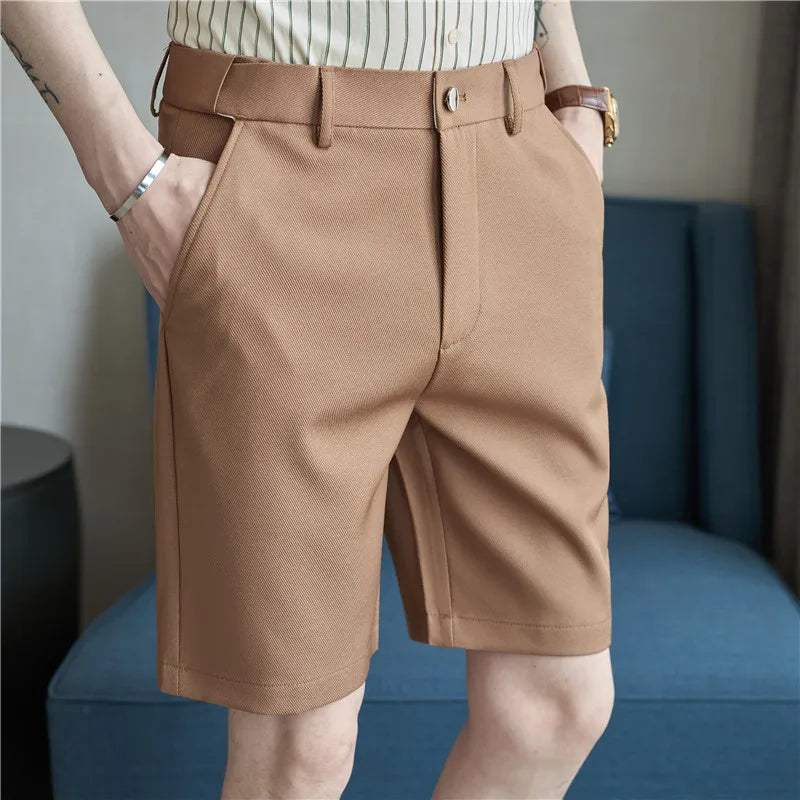 Men's Summer Thin Style Slim Fit Elastic Waist Shorts