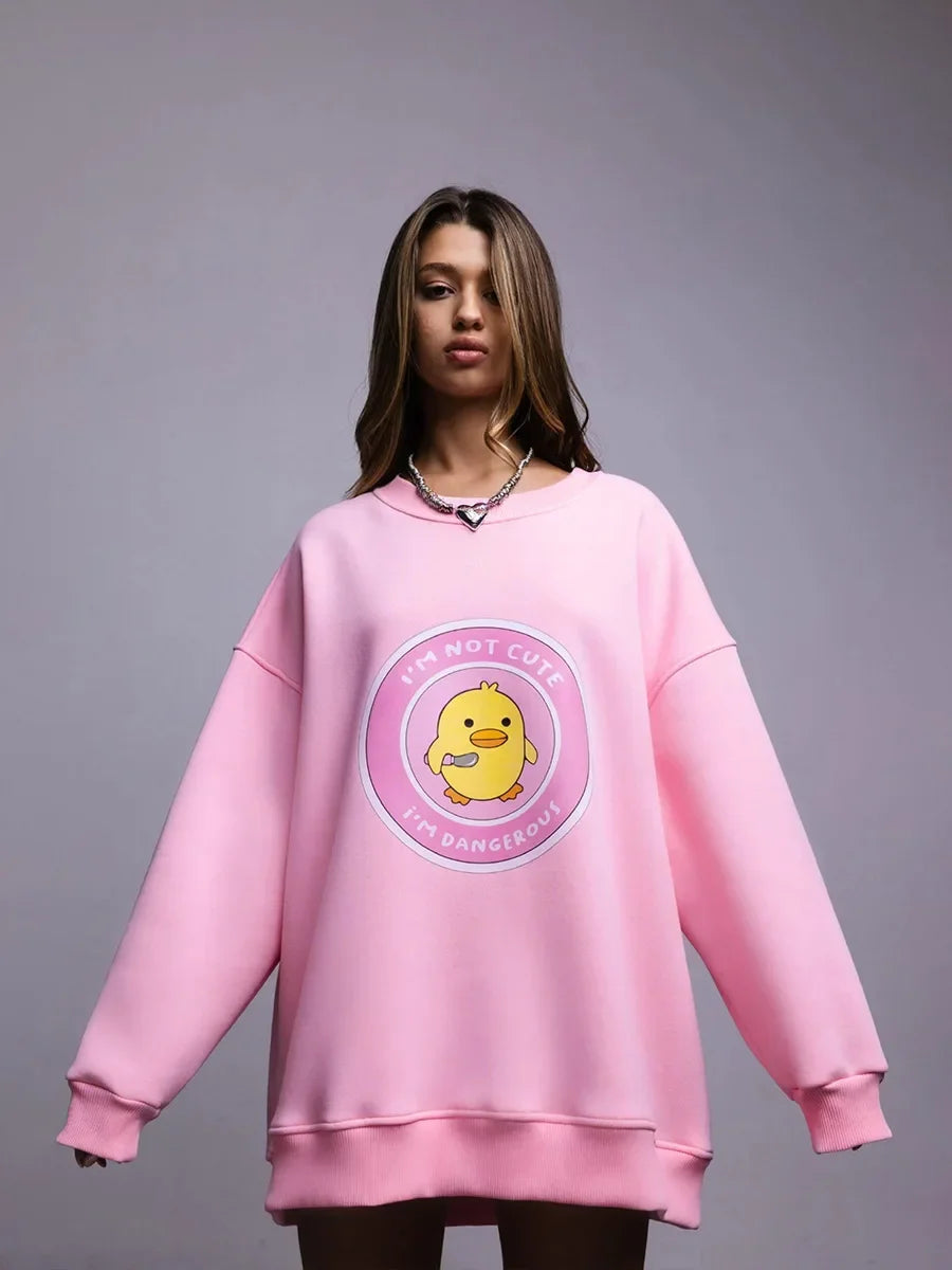 Women's Loose Round Neck Oversized Chic Sweatshirt