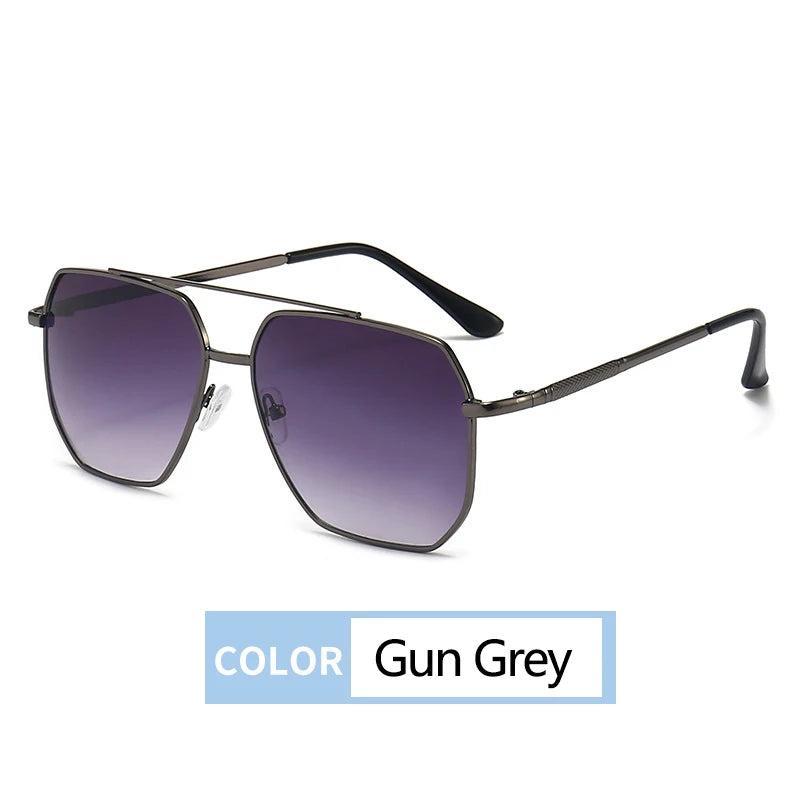Double Beam Sunglasses - Retro Toad Mirror Driving Eyewear with UV400