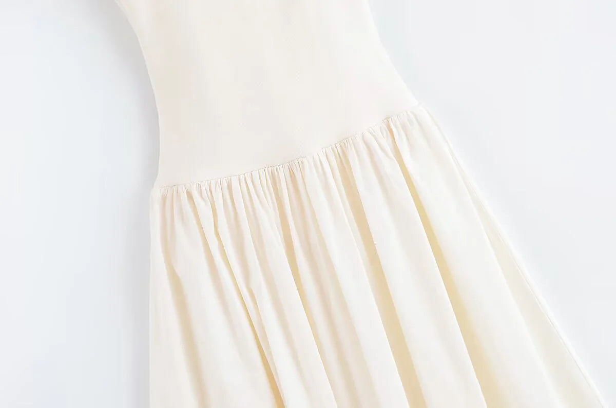 White Suspender Maxi Dress - French Style Casual Summer Dress