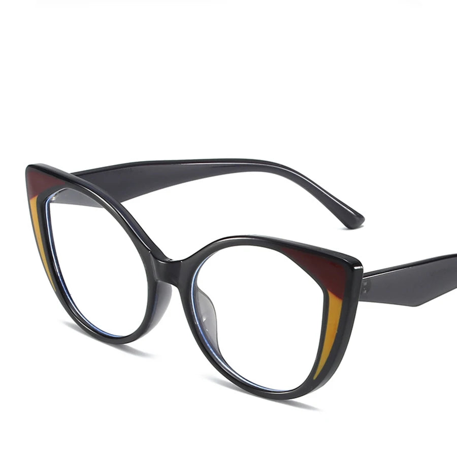 Cat Eye Blue Light Blocking Glasses - Large Frame Fashion Eyewear for Women & Men
