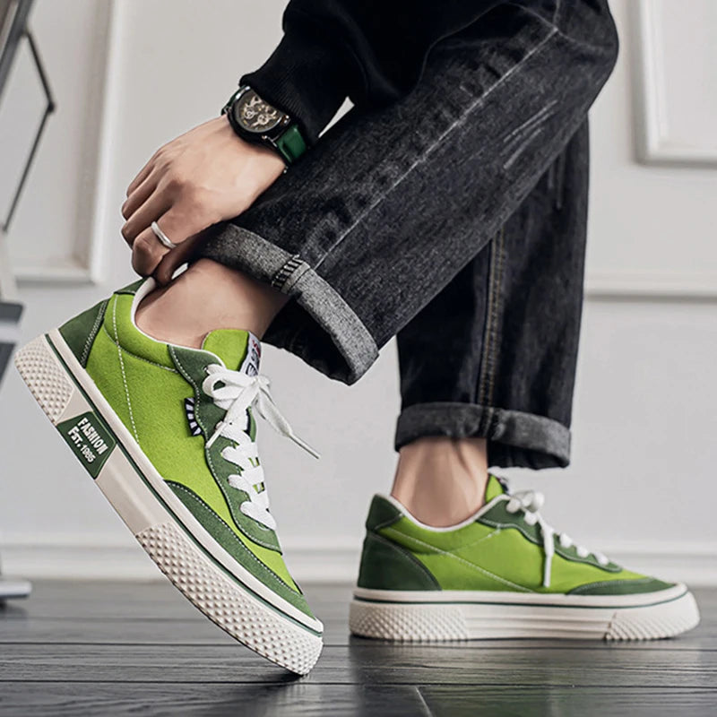Canvas Skateboard Flat Shoes - Unisex Trainers Plus Size