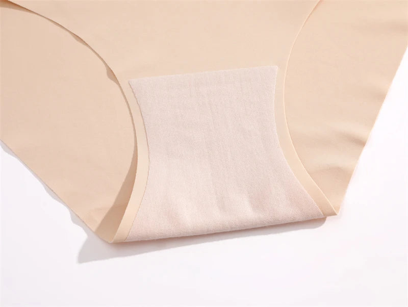 Women's 2Pcs High Waist Underwear Seamless Tummy Control Comfortable Solid Briefs Sports Soft Bodysuit Shapewear