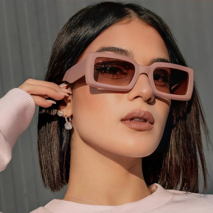 Women's Sunglasses Retro Square Eyewear Anti UV Sunshade Sunglasses UV400