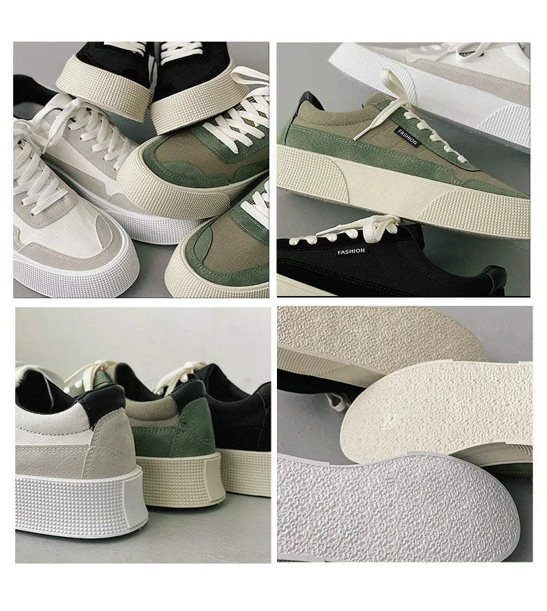 Men's Sneakers Casual Canvas Skateboard Shoes