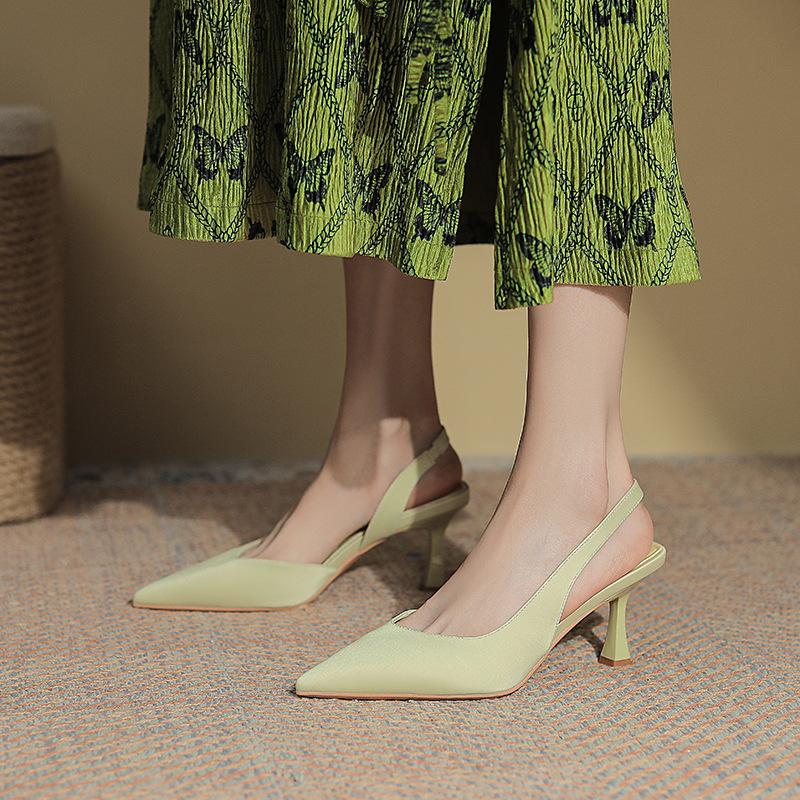 Women's Pointed Toe Thin Heel Ankle Straps Shoes