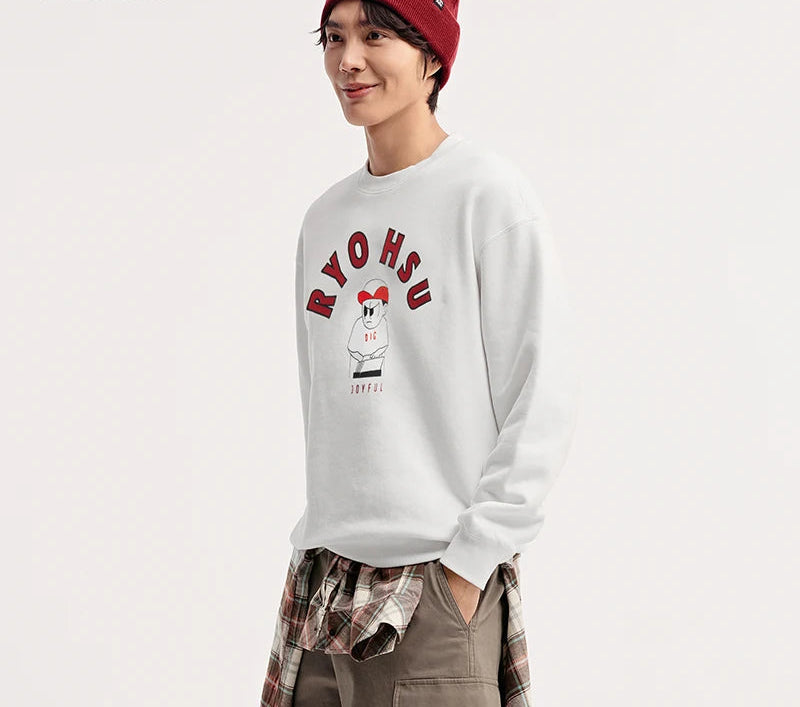 Men's Winter Embroidered Hoodie - Couple Matching Streetwear with Illustration Art Patterns