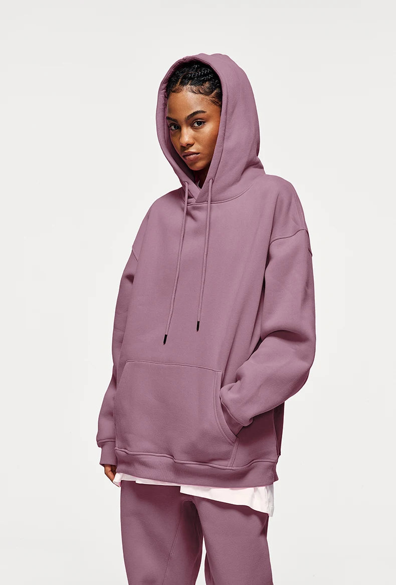 Unisex 350G Fleece Velvet Warm Hoodie