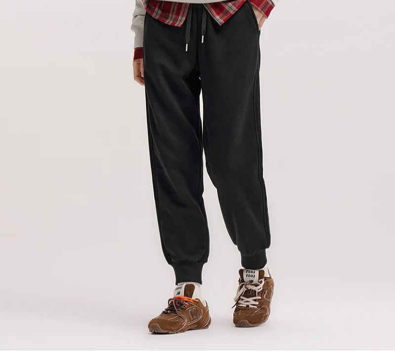 Women's Thermal Fleece Joggers - Antibacterial Winter Sweatpants Casual Wear