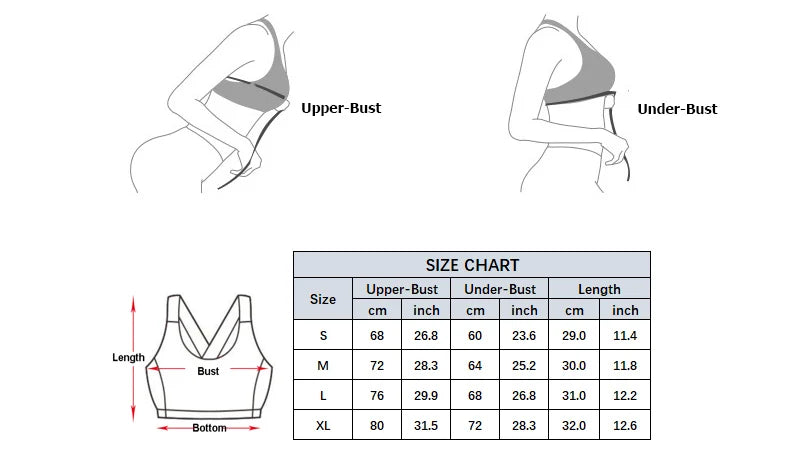 Women's High Impact Fitness Yoga Bra Buttery Soft Gym Running Breathable Quick Dry Sports Vest