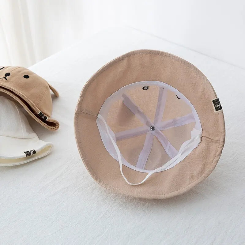 Cute Bear Baby's Bucket Hat With Ears