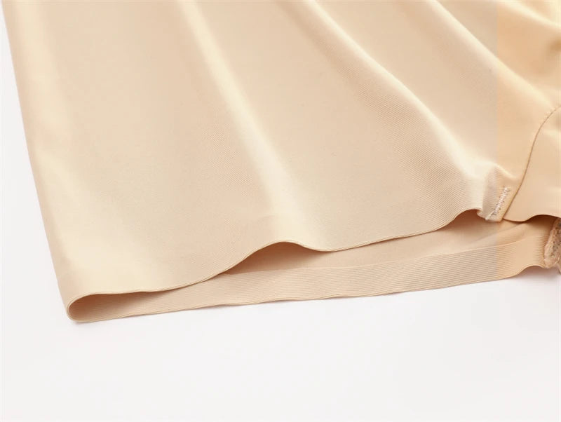 Seamless Stretch Boyshort Panties - Low-Waist Breathable Ice Silk Underwear