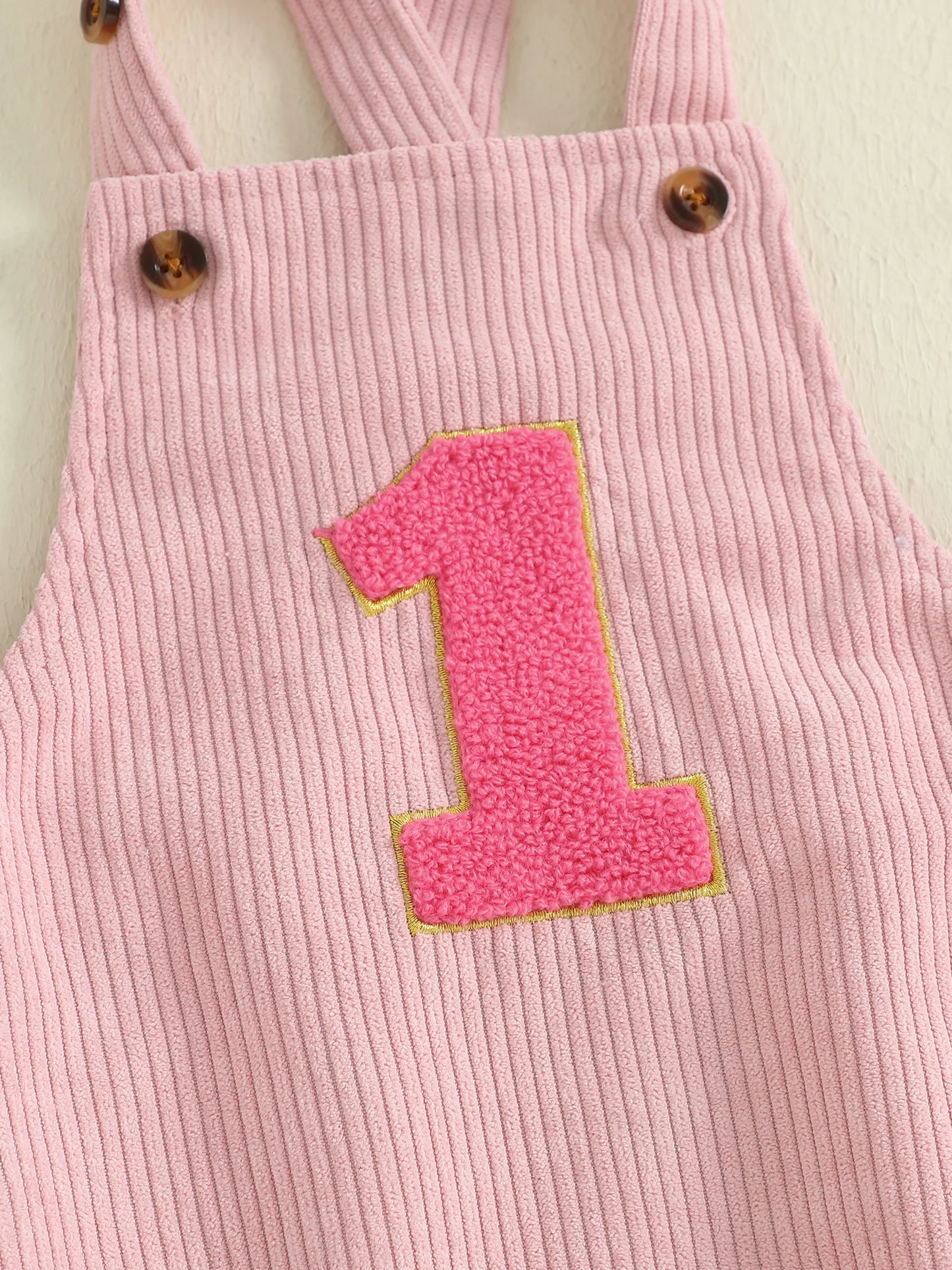 Baby Birthday Romper - Number Print Sleeveless Jumpsuit for Boys & Girls (0-18M)