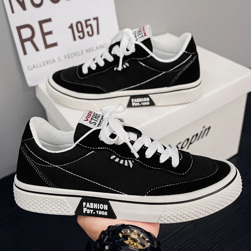 Canvas Skateboard Flat Shoes - Unisex Trainers Plus Size