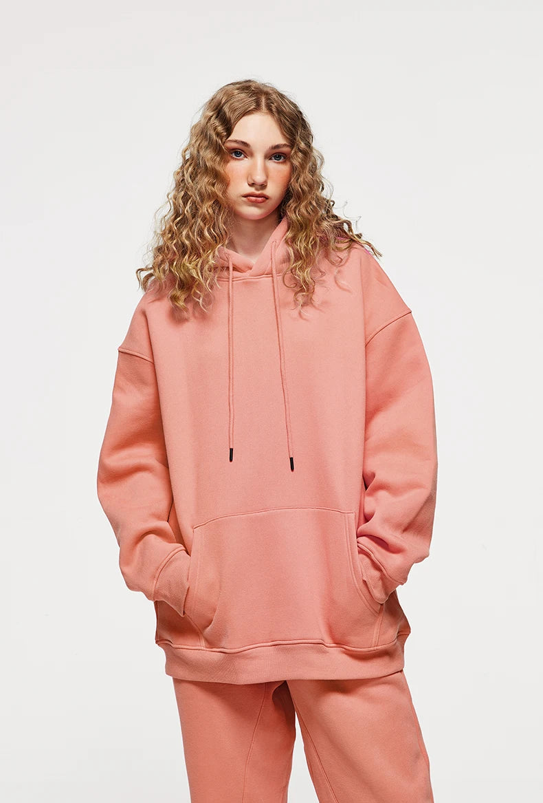 Unisex 350G Fleece Velvet Warm Hoodie