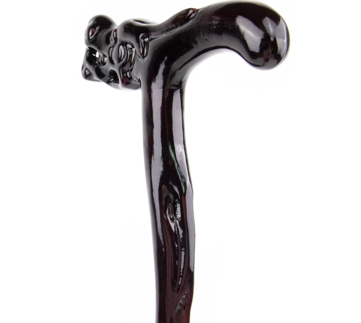 Dragon Bite Ball Wooden Walking Stick - Decorative Fantasy Cane 88cm