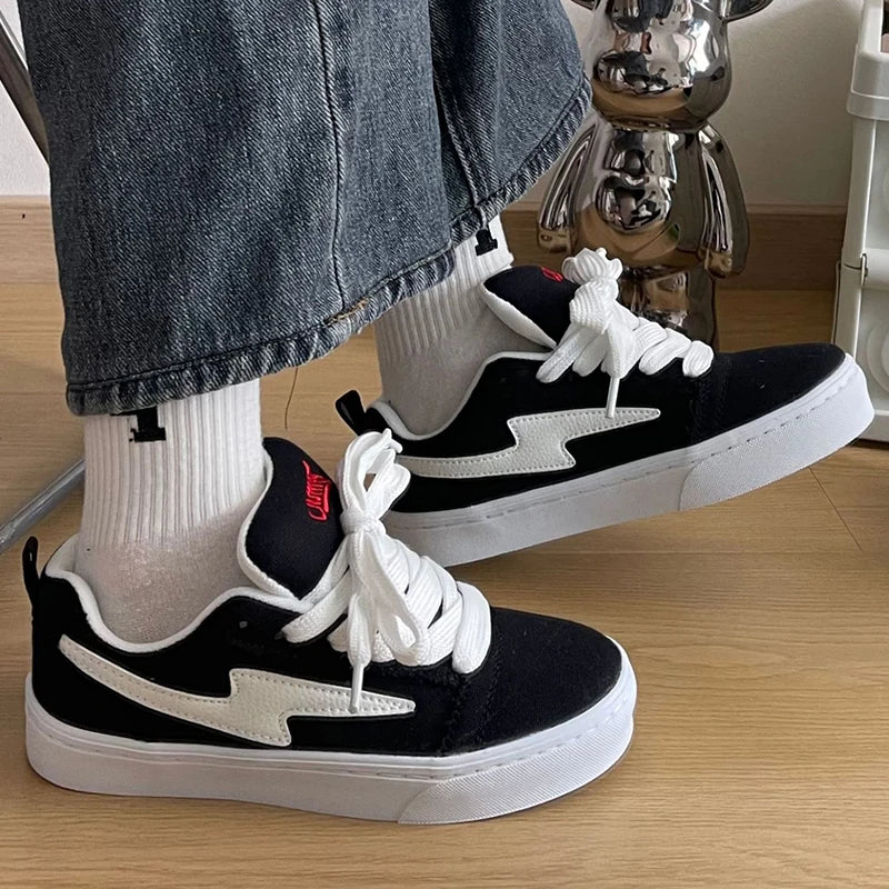 Men's Casual Design Sneakers Sports Shoes Platform Canvas Sneakers