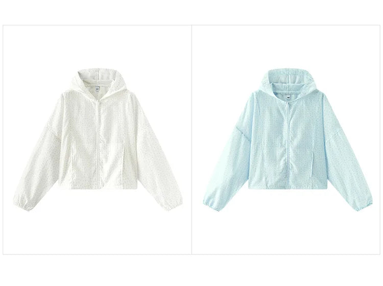 Women's Floral Print Hooded Jacket - Oversized Summer Casual Outerwear