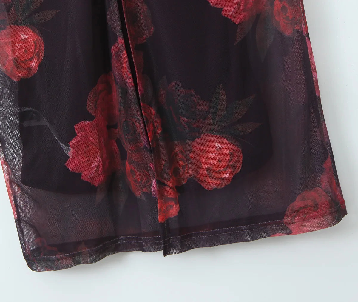 Women's mesh Long Party Floral Print Dress