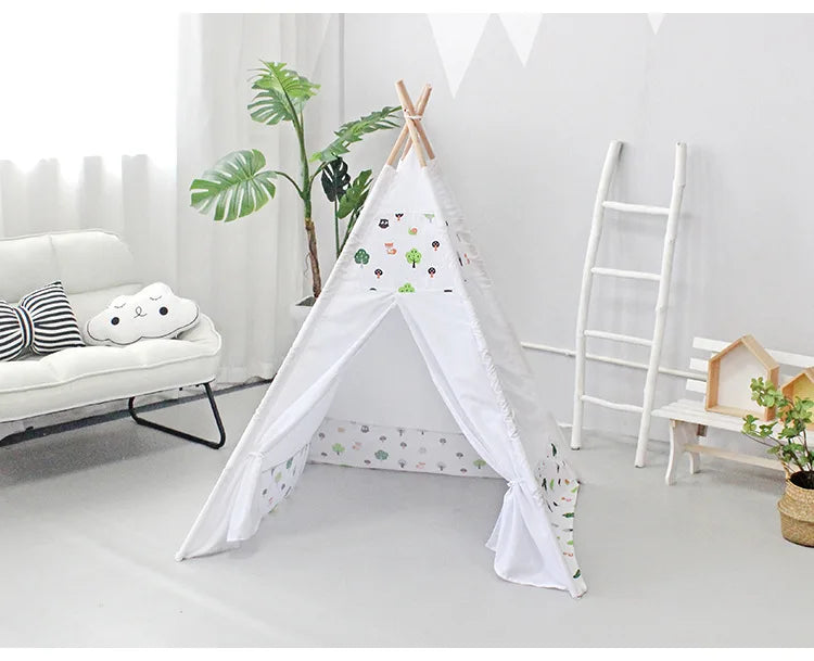110×110×140cm Baby Playpen Children’s Toy Tent Wigwam Indoor Tipi Play House