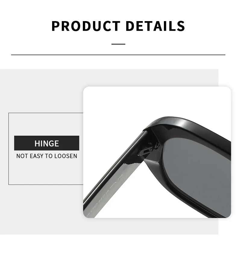 Women's Retro Rectangle Sunglasses - Vintage Small Frame Classic Eyewear