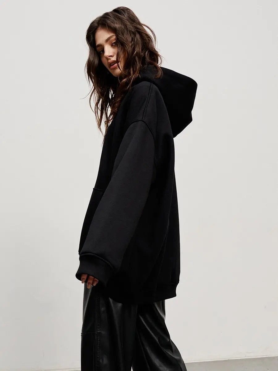 Women's Oversized Fleece Pullover Hoodie