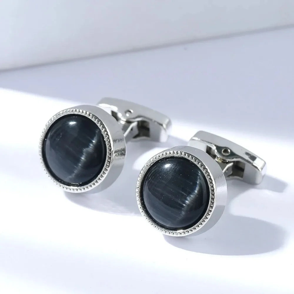 Men's Round Quality Cufflinks