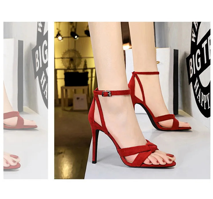 Women's Summer Stilettos Suede High Heels