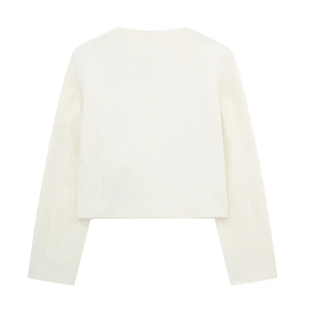 Women's Casual Temperament Flip Short Jacket
