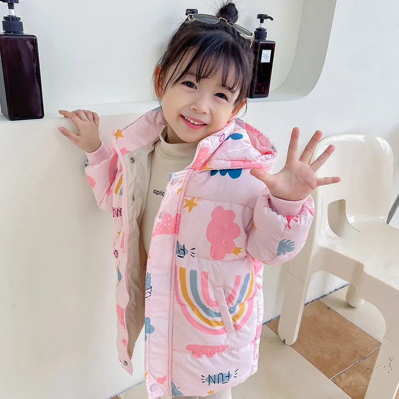 Children's Cotton Windbreaker Coat Jacket For Kids 2-7 Years