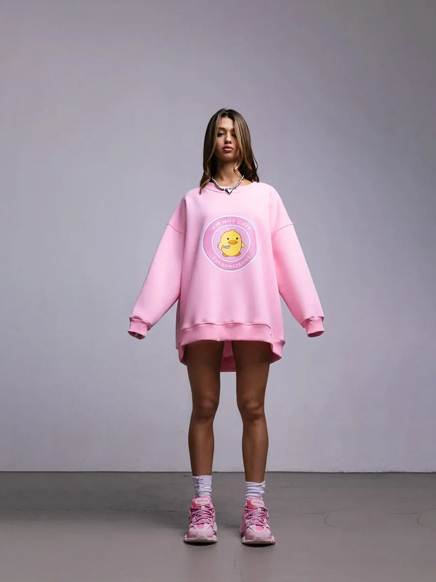 Women's Loose Round Neck Oversized Chic Sweatshirt