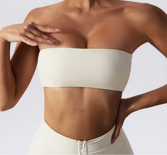 Women's Casual Sports Bra Gym Breathable Training Yoga Clothes Tube Top Fitness Workout Tank Top