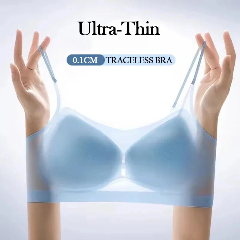 Women's Seamless Wireless Bralette 2-Pack - Ultra-Thin Ice Silk Breathable Vest