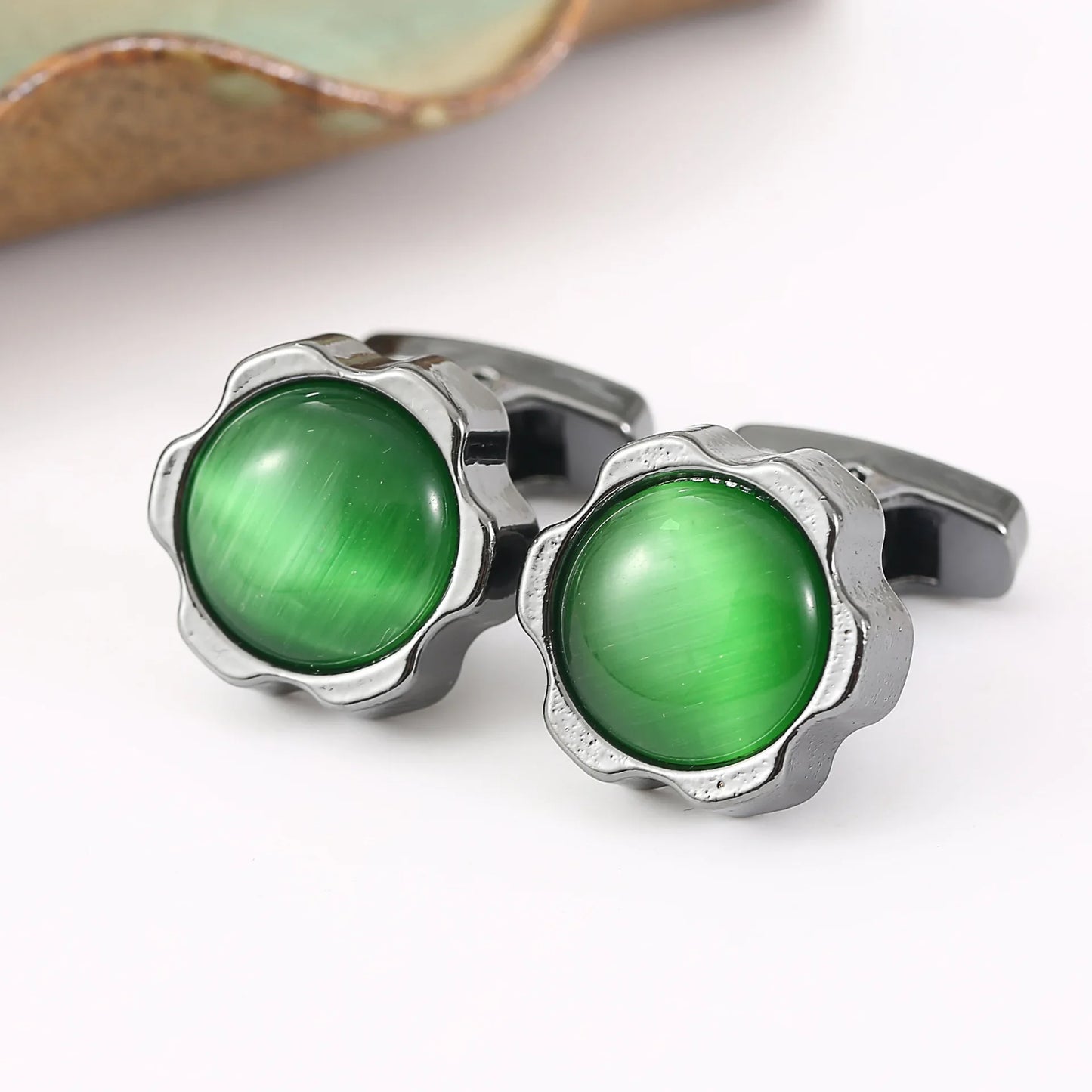 Men's Round Quality Cufflinks