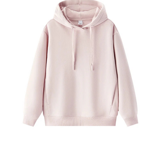 Women's Fleece Lined Thermal Hoodie - Antibacterial Loose Fit Winter Pullover