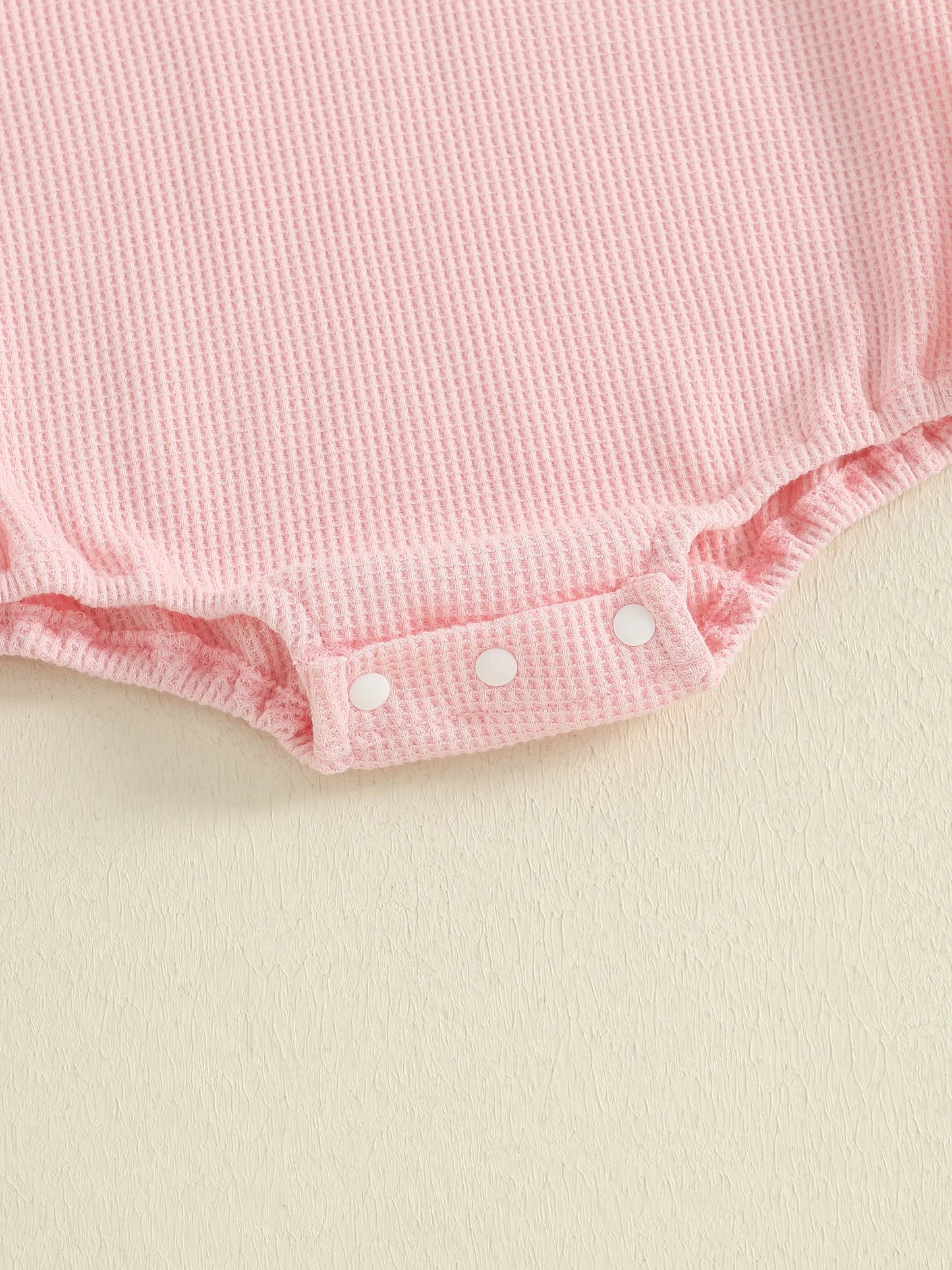 Lovely Baby Girls Bubble Romper - Bow Embroidery Long Sleeve Ruffle Jumpsuit (0-18M)