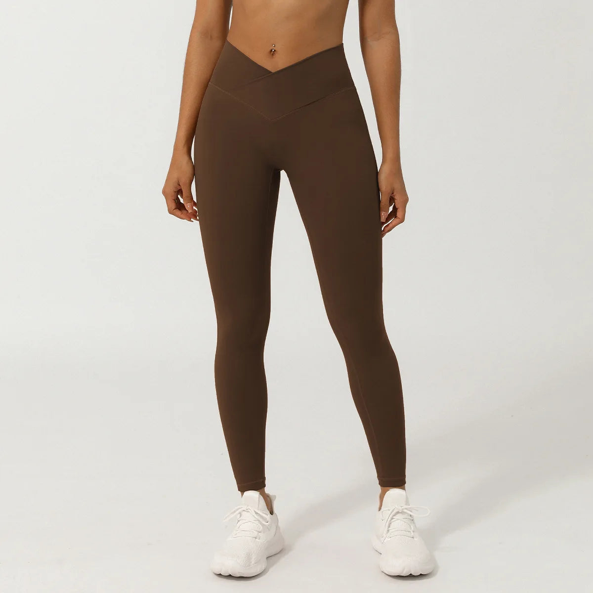 Women's Sports Leggings Buttery Soft V-Shaped High Waist Yoga Pants Breathable Quick Dry Running Tights Workout Sportswear