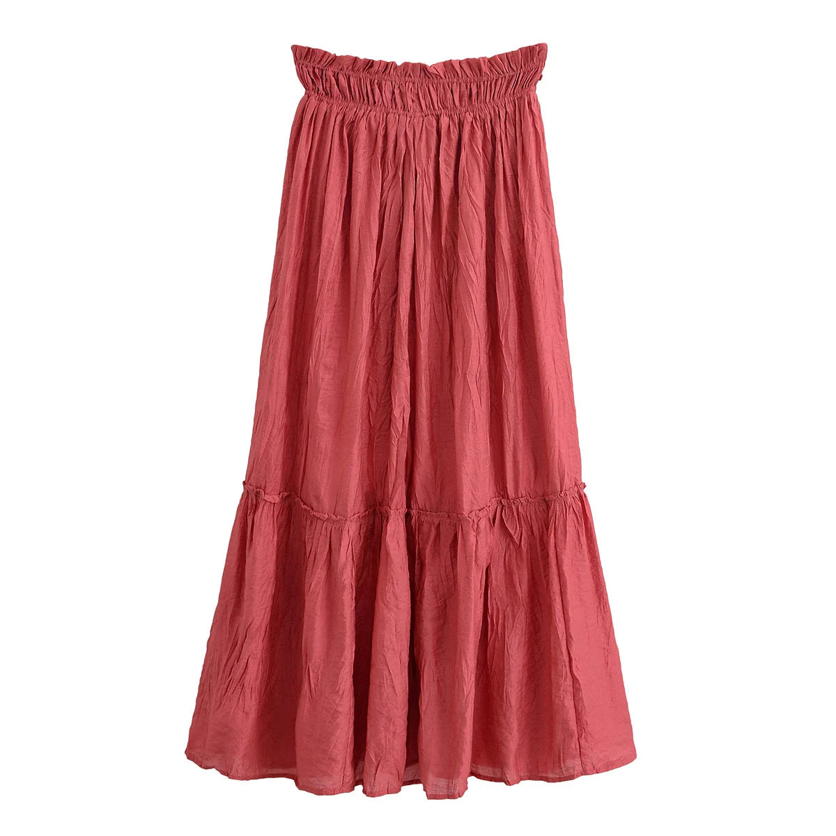 Women's Wrinkle Effect Long Sleeved Short Top Half Skirt Set