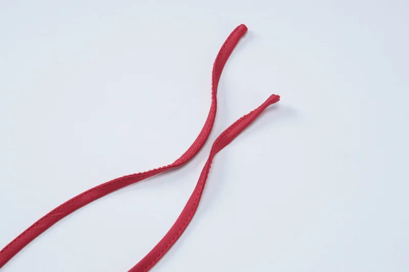 Women's Sleeveless Ruffle Mini Open Back Tie Detail Ruched Bodycon Dress