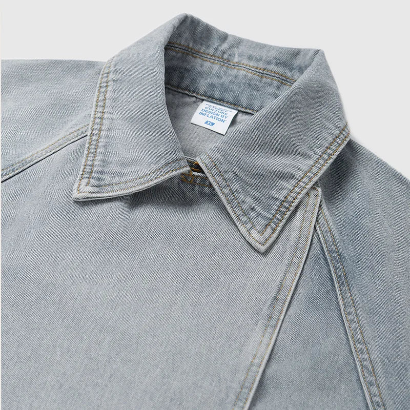 Unisex Vintage Distressed Denim Jacket