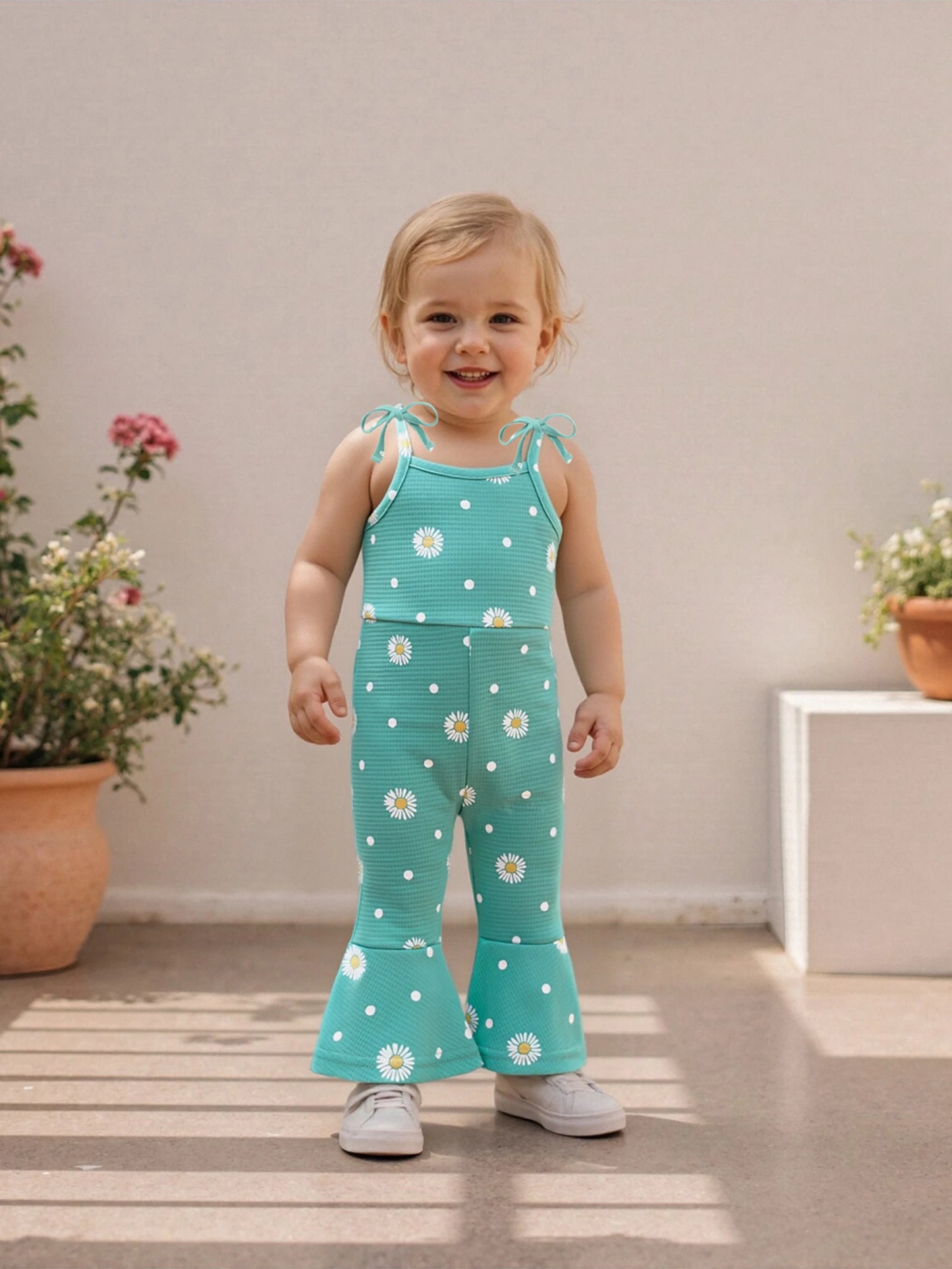 Baby Girls Autumn Winter Jumpsuit - Thick Knit Sleeveless Romper