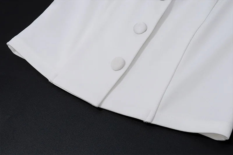 Women's Two Piece Set Outfit V Neck Top and Pleated Skirt Coquette Matching Set