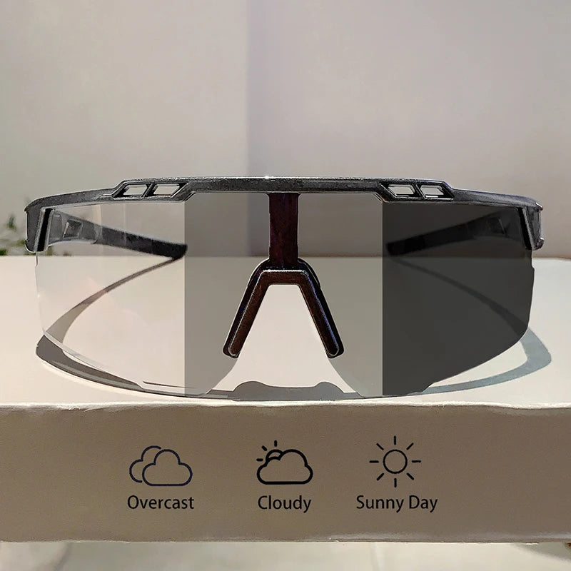Men's Photochromic Sports Oversized Outdoor Goggle Sunglasses