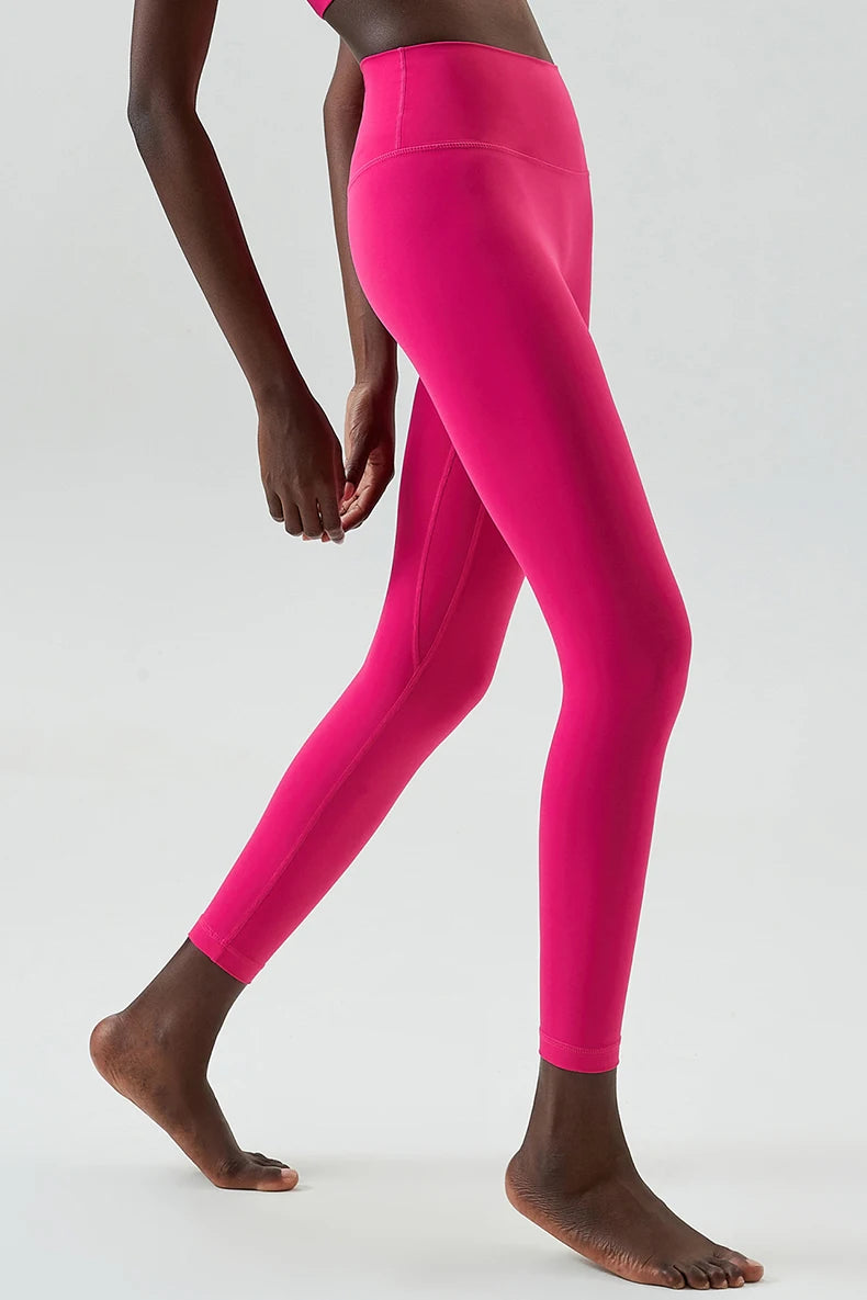 Women's Buttery Soft Yoga Pants High Waist Sports Leggings Soft Fabric Workout Tights Running Sportswear Leggings