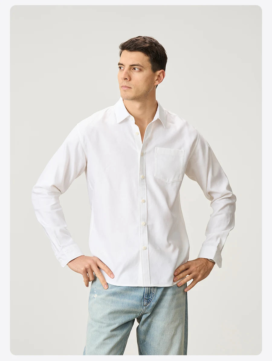 Linen Cotton Blend Shirt - Breathable Casual Shirt for Men