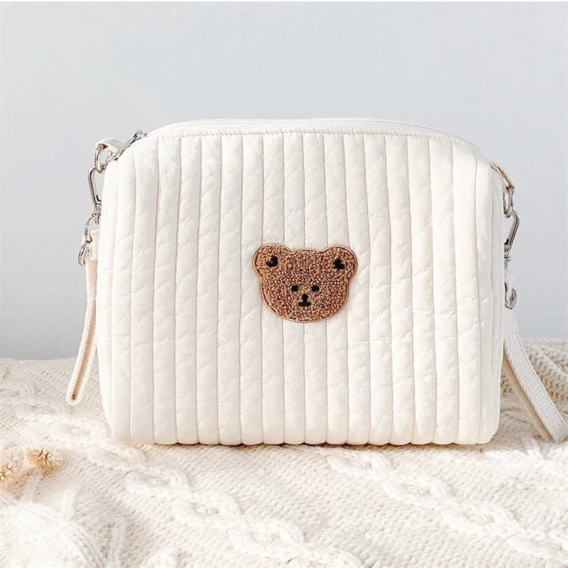 Cute Embroidery Baby Stroller Bag with Hook - Nappy Bag for Baby Accessories