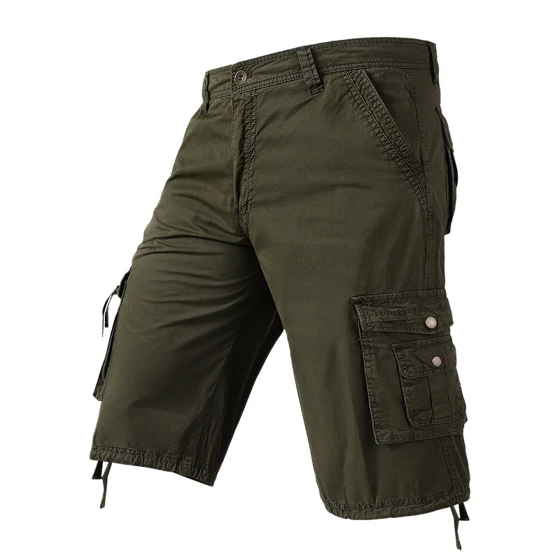 Men's Summer Cargo Cotton Multi Pocket Causal Shorts