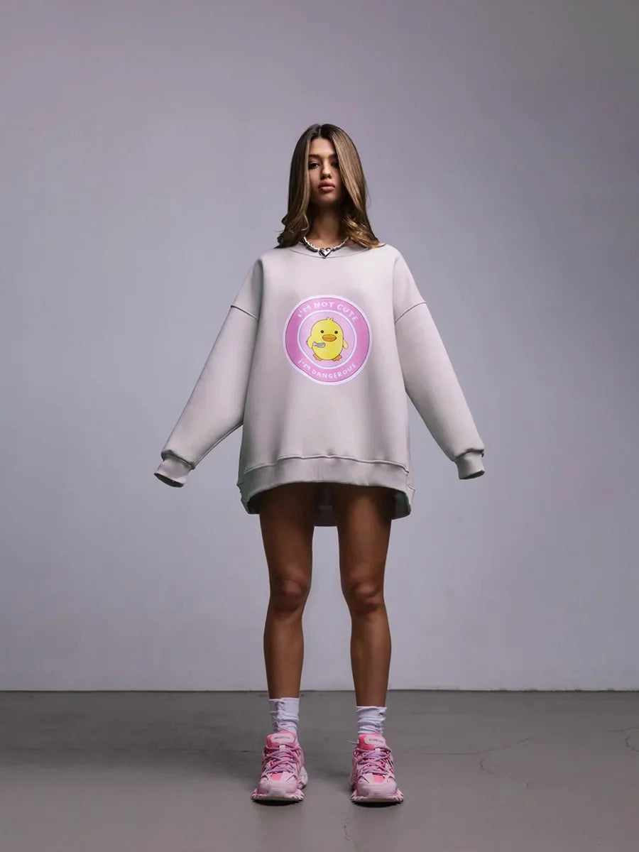 Women's Loose Round Neck Oversized Chic Sweatshirt