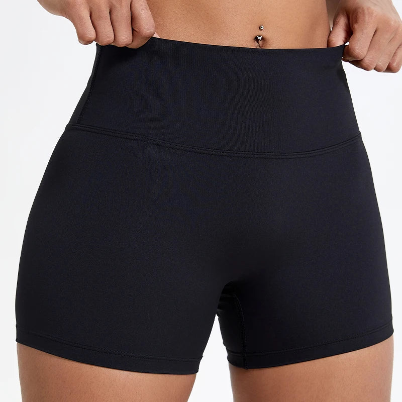 Women's Running Sports Buttock Lift Gym Leggings Cycling Slim Fit Workout High Waist Yoga Shorts